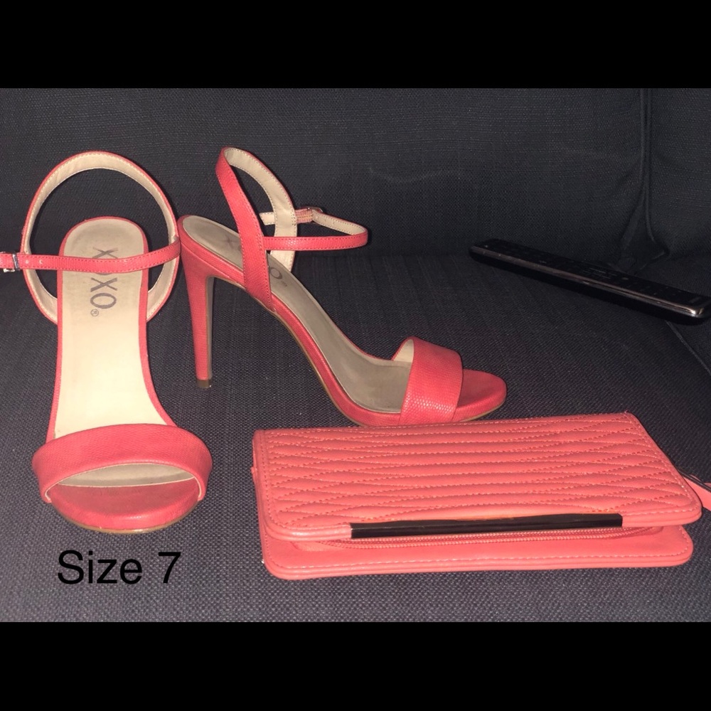 Xoxo shoes and purse set